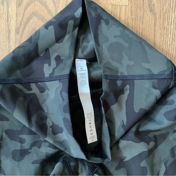 Lululemon Align Crop 21” Incognito Camo Multi Green - Picture 8 of 11